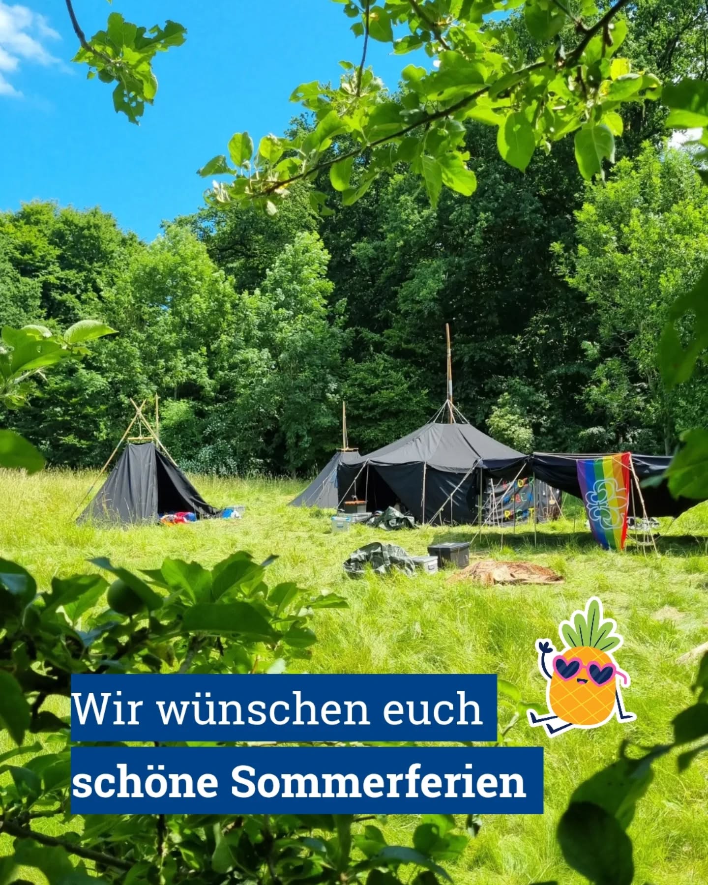 Wir wünschen Euch schöne Sommerferien ☀️
Viel Spaß beim Entspannen, im Urlaub oder beim Sommerlager! 

Wie sind Eure Sommerpläne? Geht es auf ein Sommerlager oder auf große Fahrt? Teilt es uns gerne in den Kommentaren mit 😇

#vcpnds #pfadfinden #sommerferien #sommer /rosi