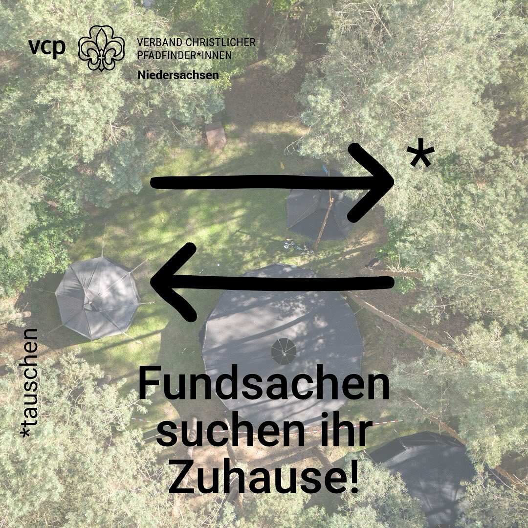 Im Laufe des letzten Jahres haben sich bei uns im Landesbüro in Hannover eine ganze Menge liegengebliebener Gegenstände angesammelt – von Tassen über Bekleidung bis hin zu Halstüchern.

Damit diese Dinge wieder zu ihren Besitzer*innen zurückfinden, haben wir auf unserer Website
(https://www.vcp-niedersachsen.de/ ➡️Link in der Bio) 
Fotos der Sachen veröffentlicht. 
Schaut euch die Bilder genau an – vielleicht erkennt ihr etwas wieder!

#vcpnds #pfadfinden #fundsachen
/fmb