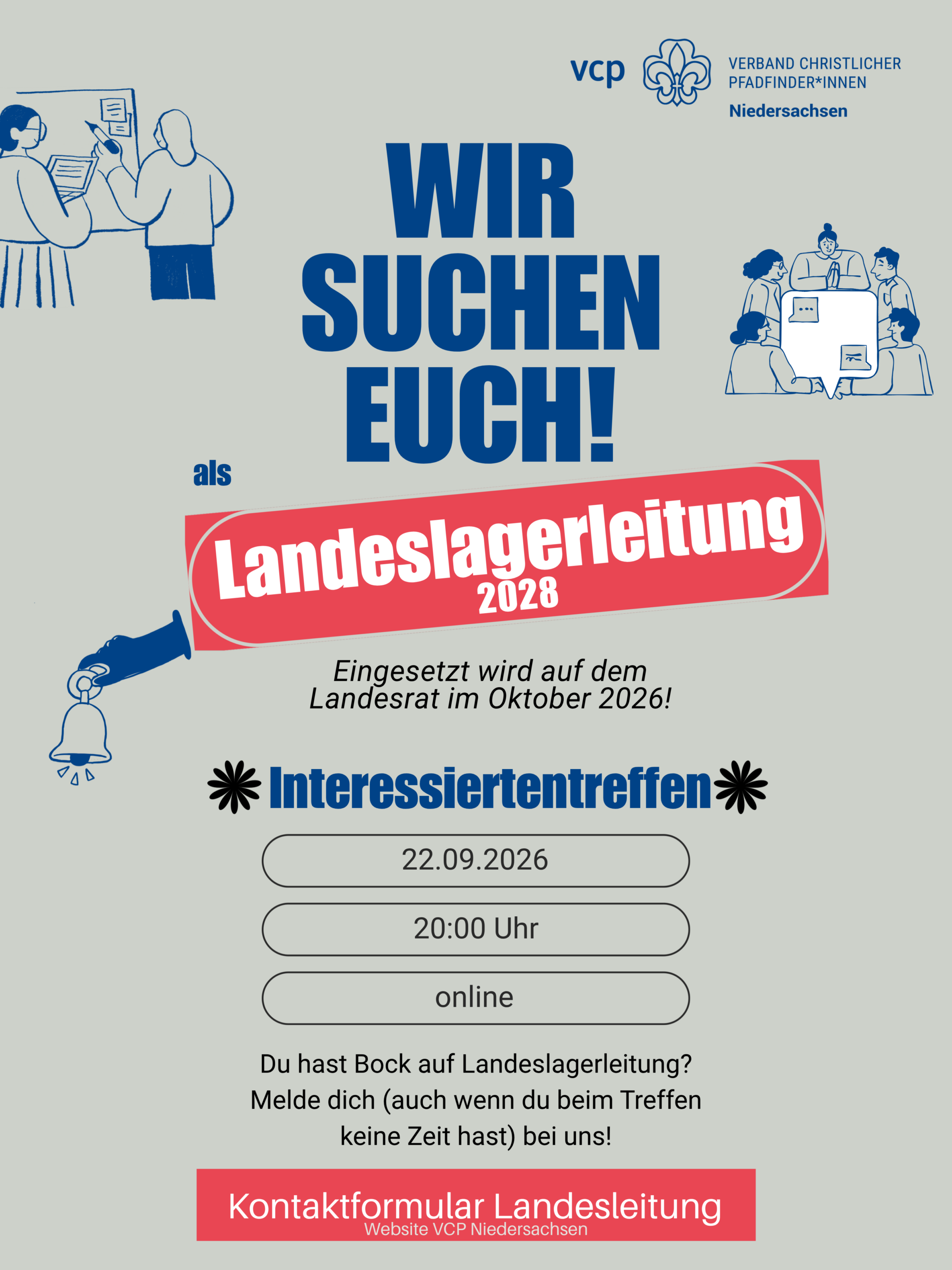 Wir suchen eine Landeslagerleitung für das Landeslager 2028!